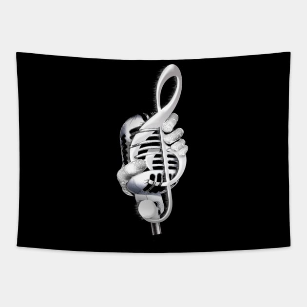 Microphone Tapestry by Graph'Contact