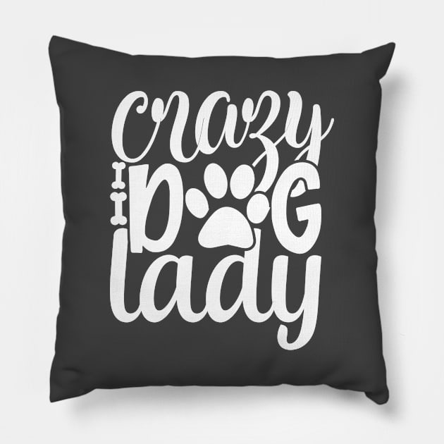 Crazy Dog Lady Pillow by kimmieshops