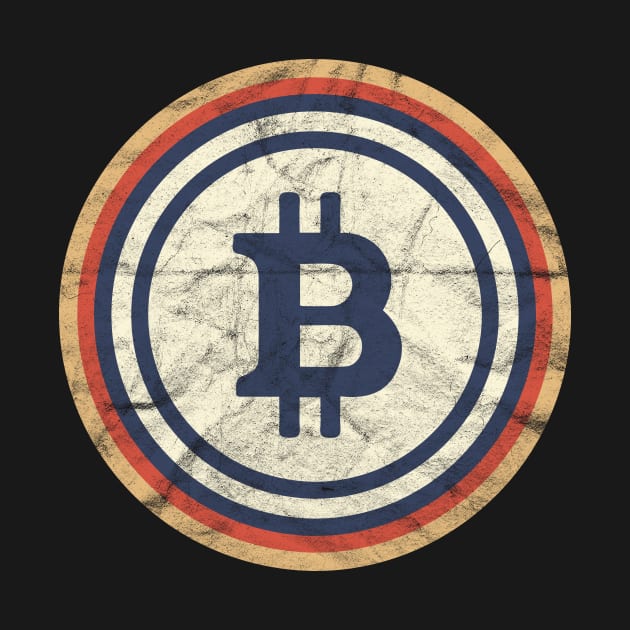 Vintage Bitcoin' Cool Cryptocurrency Bitcoin by ourwackyhome