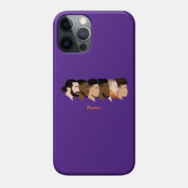 Phoenix Suns Profile Dark - Phoenix Suns - Phone Case