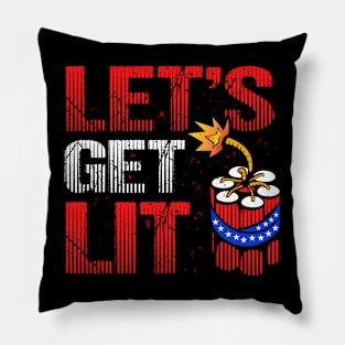 Let's Get Lit Pillow