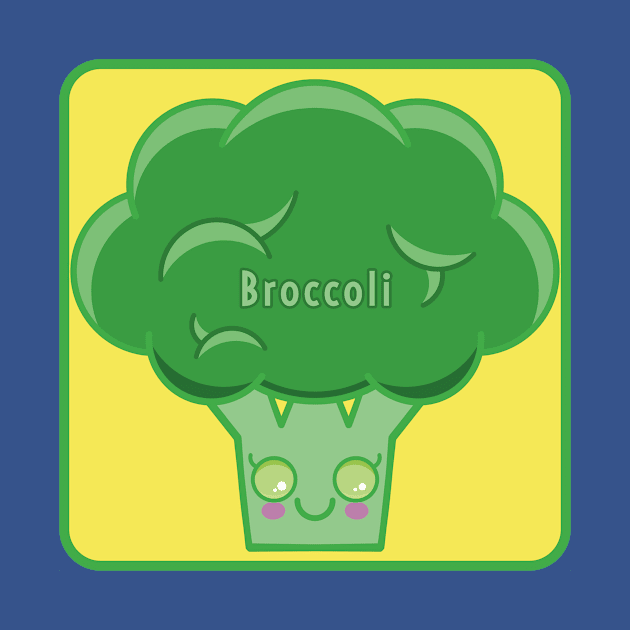 Happy Broccoli by RD Doodles