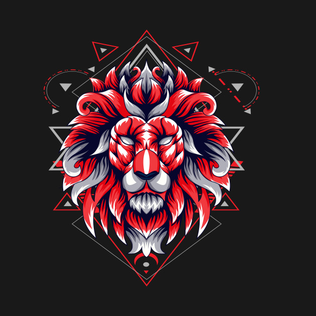 lion head retro by SHINIGAMII