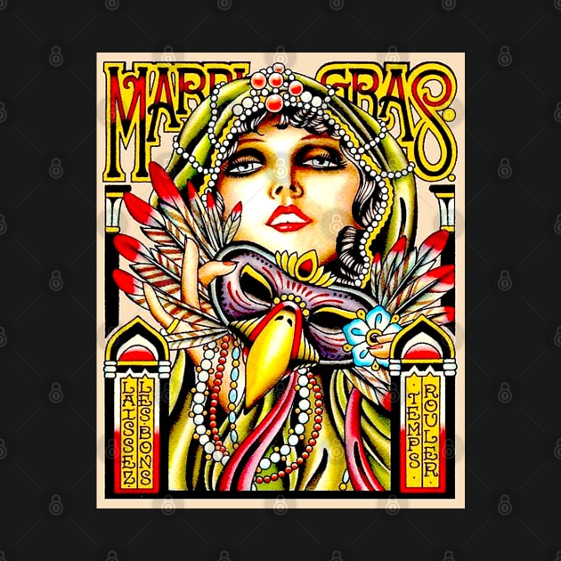 Mardi Gras : Vintage New Orleans Advertising Print by posterbobs