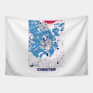 Chester - United Kingdom MilkTea City Map Tapestry