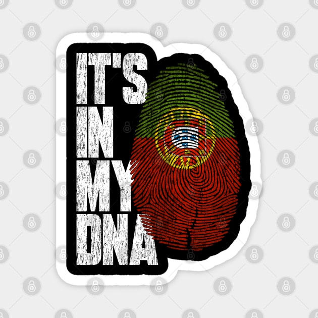 It's In My DNA Portuguese Shirt Proud Hispanic Gift Portugal Flag Magnet by heart teeshirt