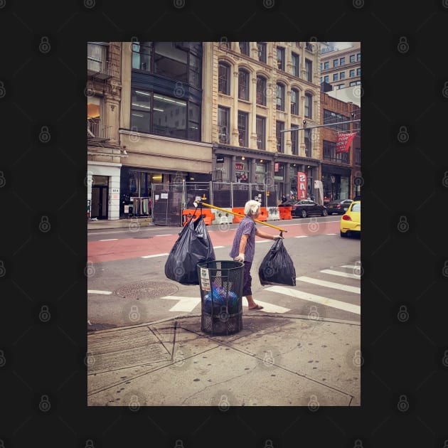 Chinese Woman Canal Street Broadway Manhattan New York City by eleonoraingrid