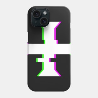 Glitch Crusader Templar Cross Phone Case