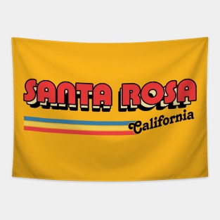 Santa Rosa, CA \/\/\/\ Retro Typography Design Tapestry