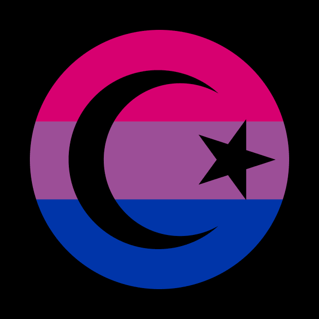 Bi Pride Crescent by anomalyalice