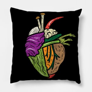 Anatomically Correct Heart From Vegetables Pillow