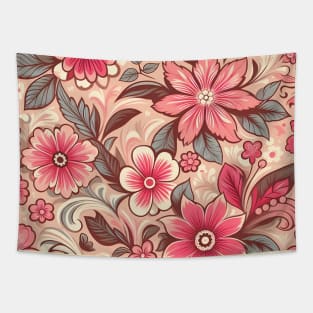 Pink Flowers Tapestry