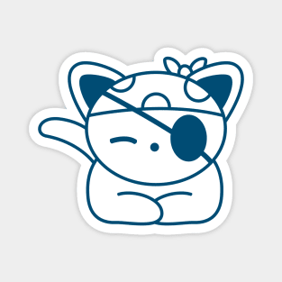 Pirate cat, funny mascot design Magnet