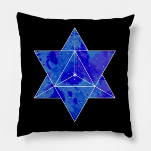 Merkaba - Starry Sky - Graphic - Sacred Geometry Pillow