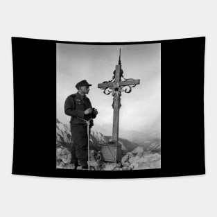 German Mountain Soldier Admiring His Land Tapestry