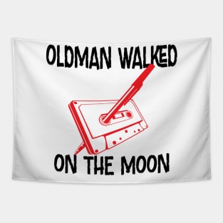 old Man Walked on the Moon Tapestry