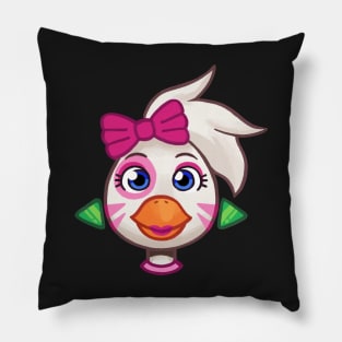 Glamrock Chica Face Sticker Pillow