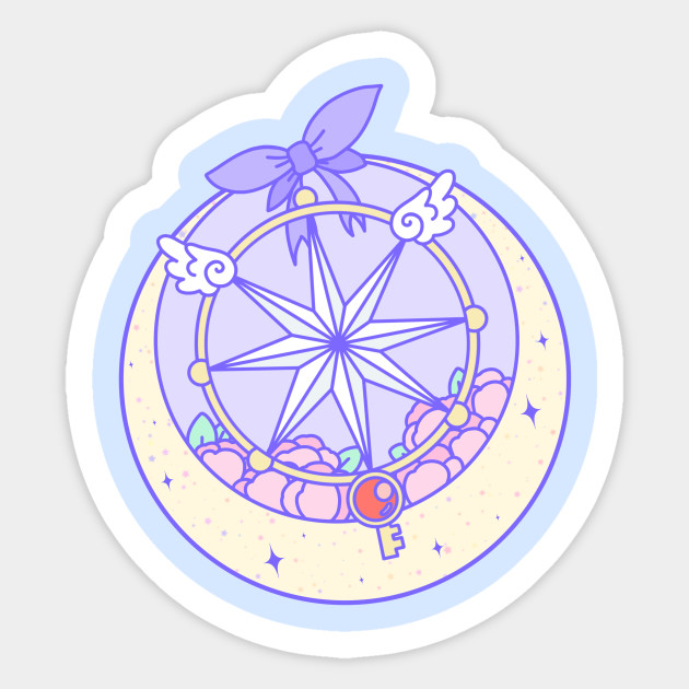 Wallpaper Sakura Clear Card Wand Cardcaptor Sakura Sticker Teepublic Uk For iPhone Free