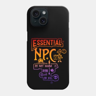 Essential NPC in color | Non-Playable Character in Dungeons and Dragons Phone Case