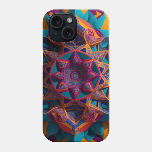 Kaleidoscope of geometric patterns Phone Case by likbatonboot