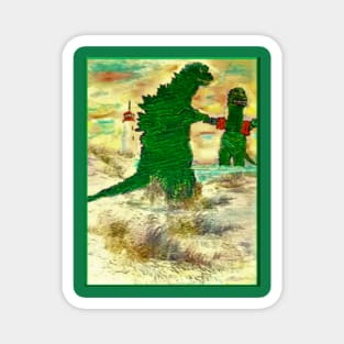 Godzilla Beach Day Magnet