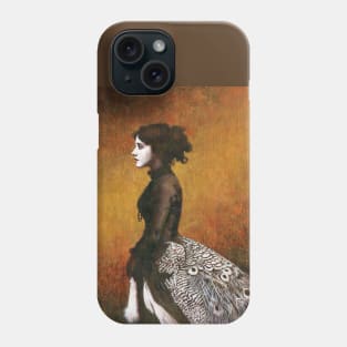 Victorian Peacock Girl Phone Case