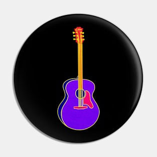 Neon Guitar Pin