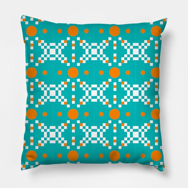 Orange Pattern Pillow by Lymp