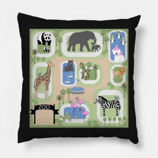 Welcome to The Zoo Pillow