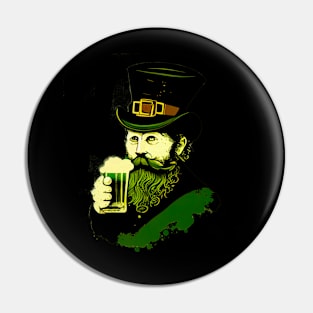 Retro Leprechaun Pin