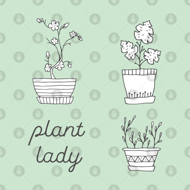 Plant lady (is the new cat lady) (dark text) by Ofeefee