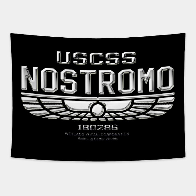 Nostromo Weyland Logo Alien Tapestry by Angel arts