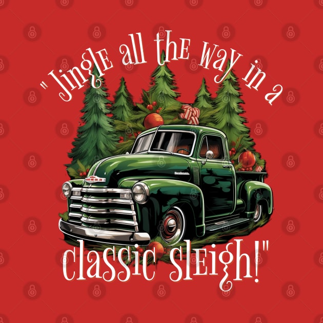 Jingle all the way in a classic sleigh by Spearhead Ink