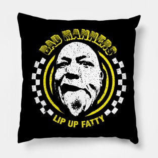 Bad Manners Lip Up Fatty Pillow