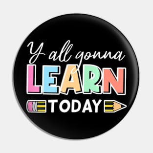 Learn Today Back To School Retro Teacher School Pin