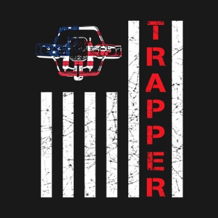 American Flag Trapping For Trappers And Hunters T-Shirt