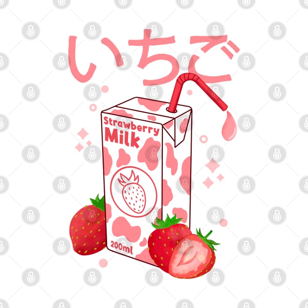 Kawaii Strawberry Milk by Kimprut