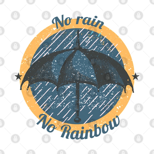 No rain no rainbow illustration by aldyfmsh