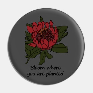 Flower Protea Pin