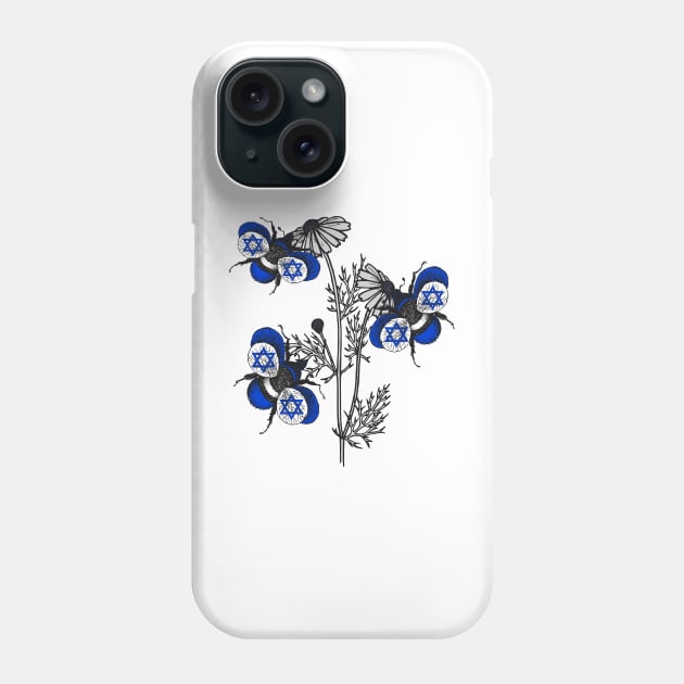 Israel Bees Phone Case by Fusti