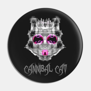 Cannibal Cat Pink Cataracts Pin