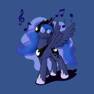 Luna with Headphones T-Shirt