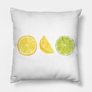 Lemon and Lime Summer Vibes Pillow