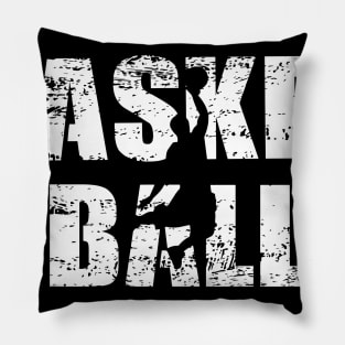 Distressed Look Basketball Gift For Basketball Players Pillow