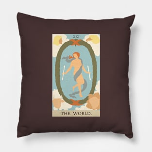 The World Tarot Card Pillow