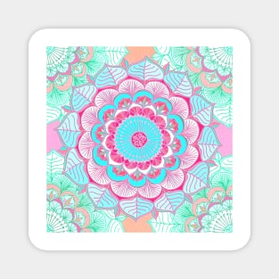 Tropical Doodle Flower Magnet