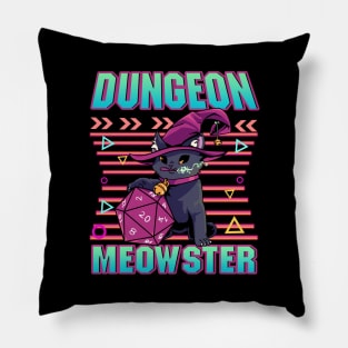 Dungeon Meowster Cute & Funny Gaming Pillow