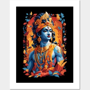 Hare Krishna Mantra Mandala Krishna Wall Art Krishna Print -  Denmark