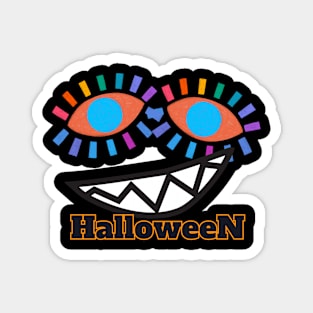 Funny halloween monster Magnet