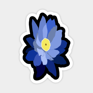 Blue lotus flower Magnet